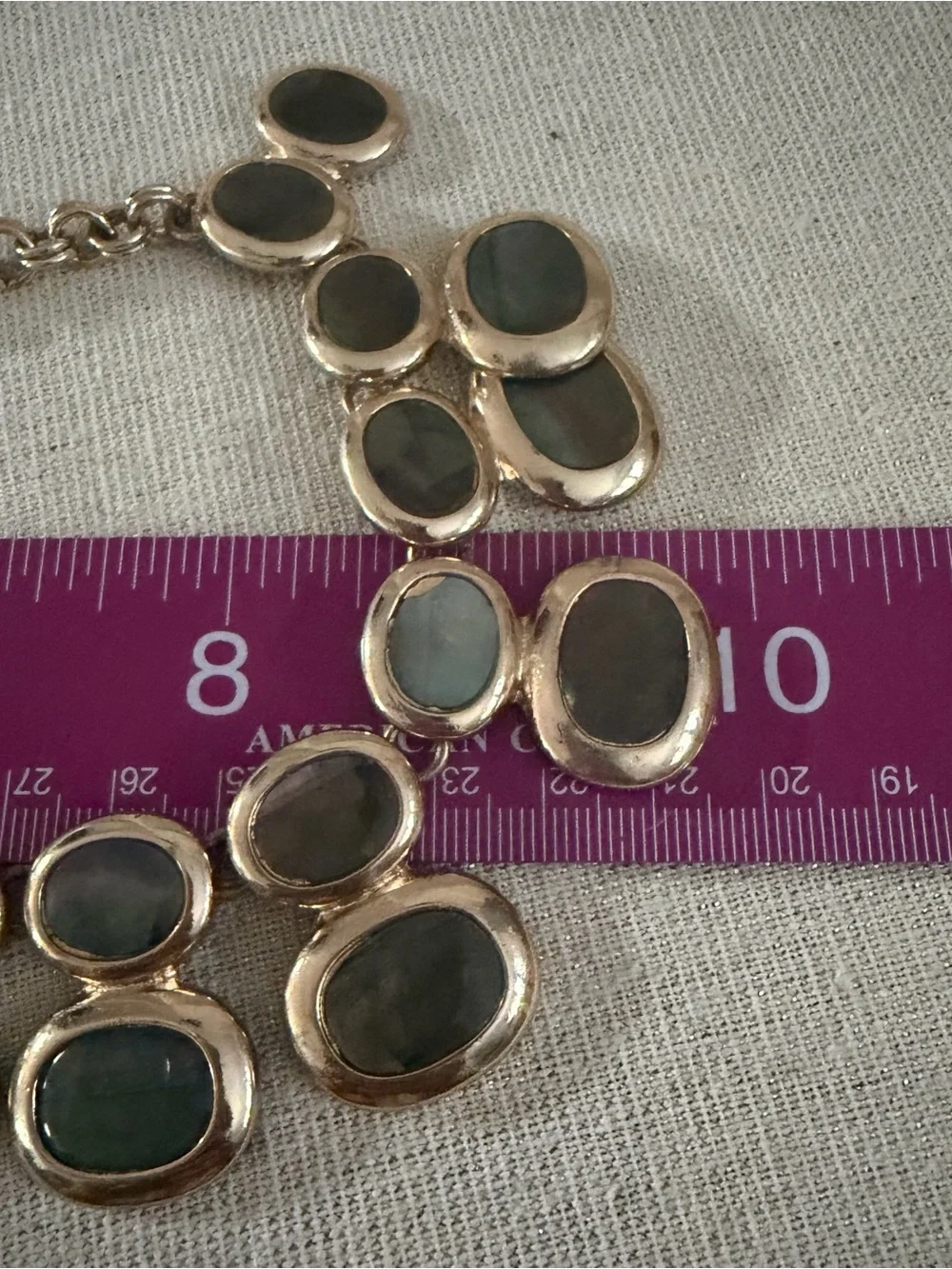 Gold-Tone Labradorite Statement Necklace - Women Jewelry